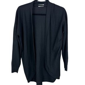 Babaton Aritzia Black Open Front Cocoon Cardigan Size S